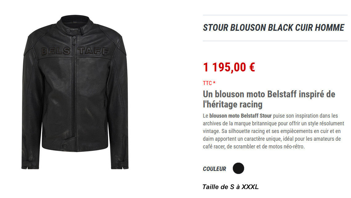 STOUR BLOUSON BLACK